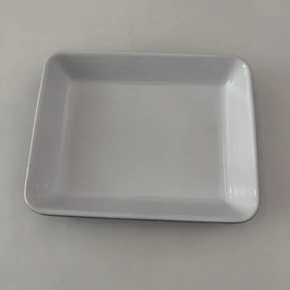 Emile Henry France Blue Ceramic Rectangular Baking Dish Small Casserole Baker - Picture 2 of 9